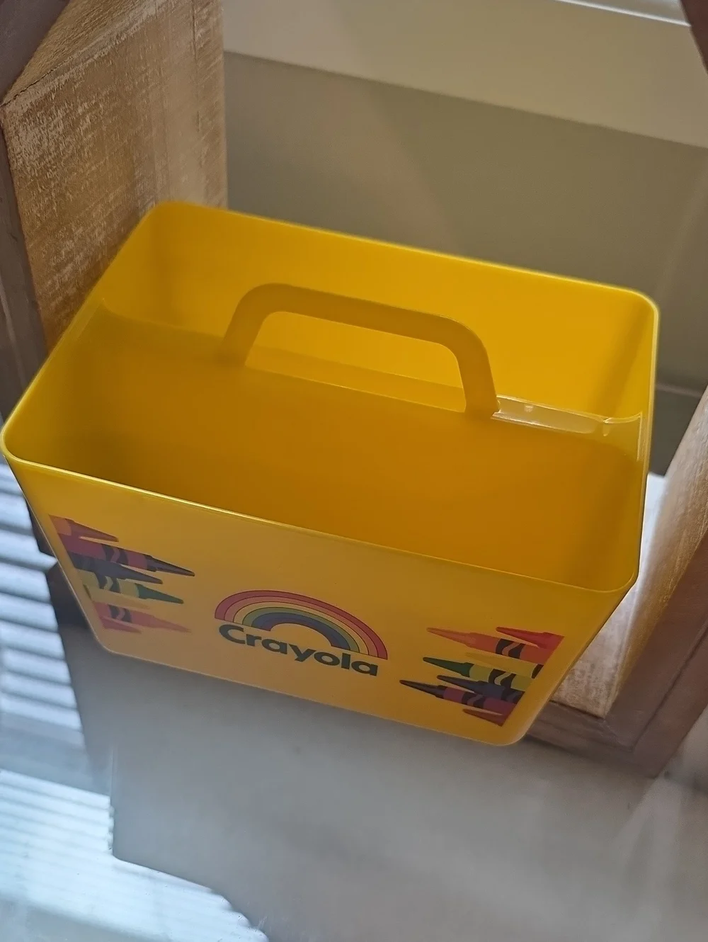 Crayola Yellow Crayon Carry Case - Kids Toy Storage